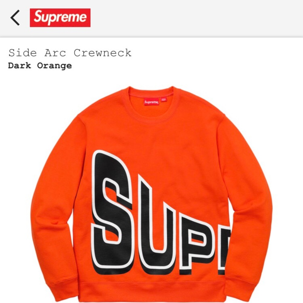 Supreme Orange Sweatshirt